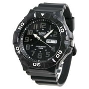 Casio Mens Oversized Dive Style Watch, Black/Silver MRW210H-1AV