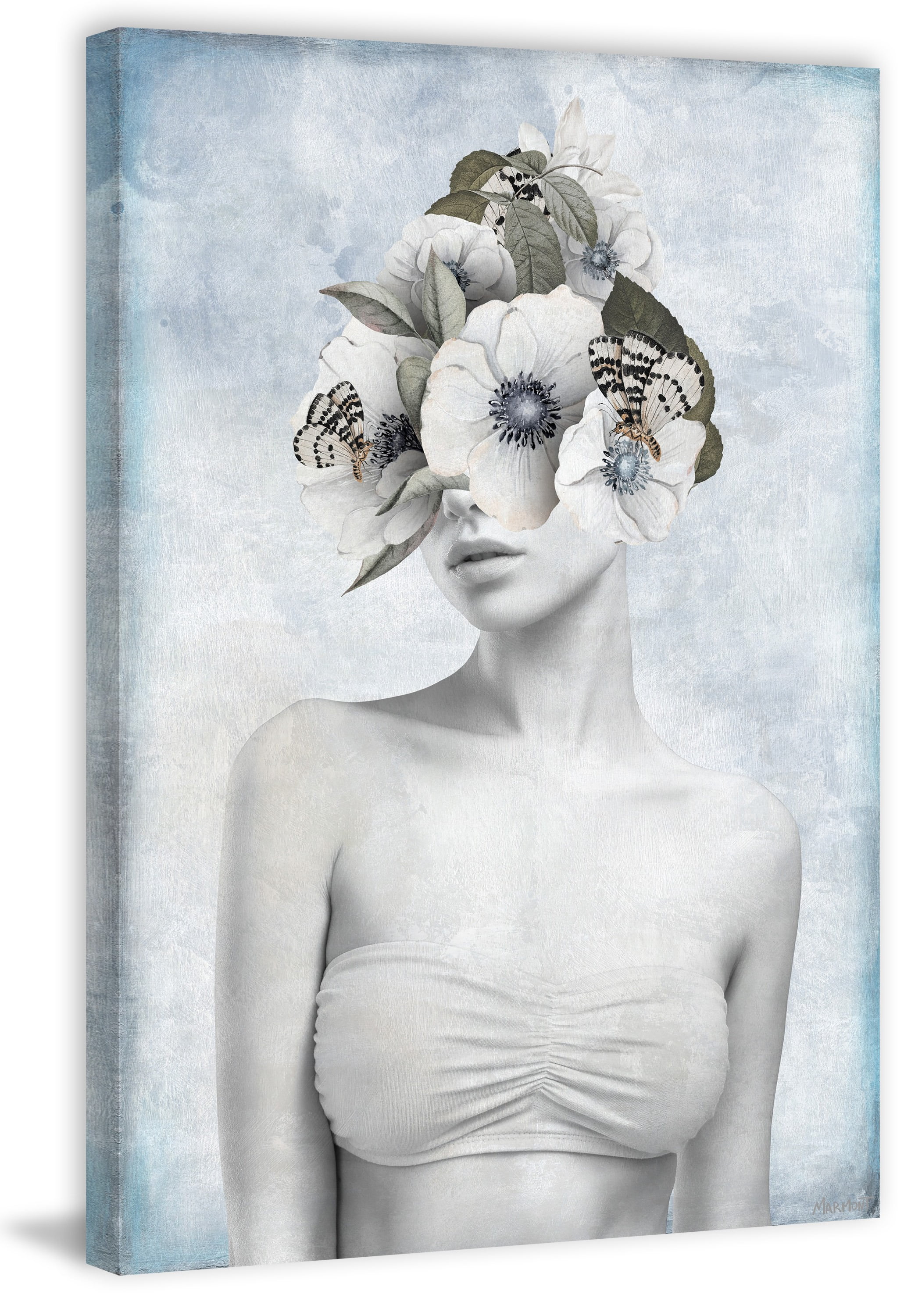 Be Bold and Daring 12 in x 18 in Painting Canvas Art Print, by Marmont Hill