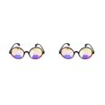 thumbnail image 2 of Qarigey Gafas de protección solar Ropa personalizada Gafas de fiesta Decoraciones Regalos para amigos Festival Gafas de sol Negro Lente de colofonia 2Conjunto, 2 of 6