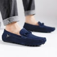 thumbnail image 6 of Big Size Men's Casual Loafers Slip On Leather Shoes Comfortable Lightweight Driving Shoes Male Moccasins Classic Penny Loafer Flats Boat Shoes Outdoor Walking Shoes, 6 of 12