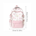 thumbnail image 2 of Backpack for Kids Cute Butterfly Print Backpack for Girls,Aesthetic Color Block School Backpack,Large Capacity Multi‑Pocket Bookbag for Teen Girls School Travel, 2 of 2