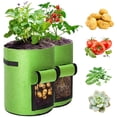 thumbnail image 2 of 2pcs 10 Gallons Vegetable Plant Grow Bags Potato Planting Pots Container, 2 of 8