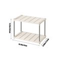 thumbnail image 3 of Fesfesfes 4-Tier Ventilated Shelf Organizer,Adjustable Home Storage Rack for Basement, Closet, Garage (Easy Assembly White Design) Beige, 3 of 5
