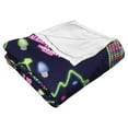 thumbnail image 5 of National Lampoons Neon Christmas Lights Warner Bros Kids Silk Touch Throw Blanket, 50 x 60 inches Black, 5 of 5