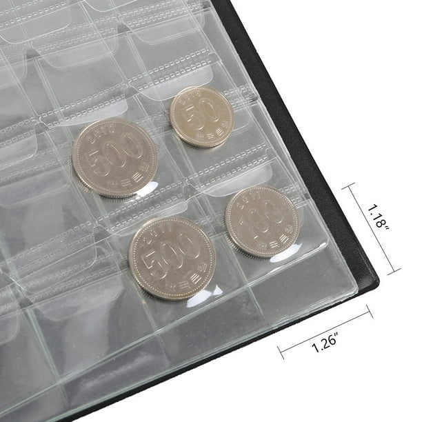 Generic 120 Pockets Money Penny Collecting Storage Coin Holder Collector Album Book Black 20*10*20cm | Best Price KSA | Riyadh, Jeddah