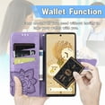 thumbnail image 5 of TECH CIRCLE For Google Pixel 9 Pro/Pixel 9 Case,Butterfly Embossed PU Leather Anti-Scratch Folding Wallet Case Card Slots Elegant Stylish Shockproof Cover for Google Pixel 9 Pro/Pixel 9,Lightpurple, 5 of 7