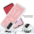 thumbnail image 2 of TJS for Samsung Galaxy A14 5G Phone Case, with Built-in Screen Protector, Full Body Protective Glitter Bling Design Heavy Duty Hybrid Cover for Galaxy A14 5G (Rose Gold), 2 of 6