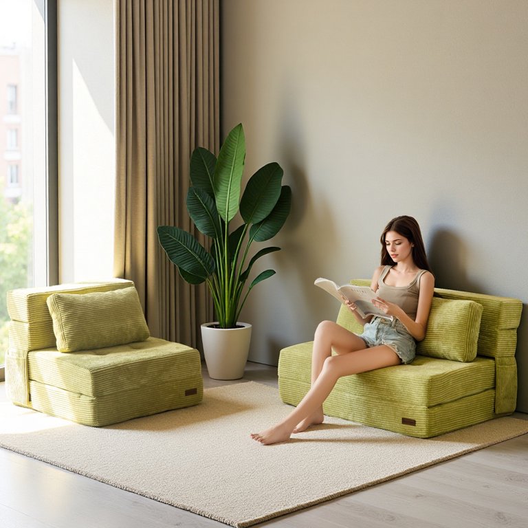 BYBYME Folding Sofa Bed,Adjustable 6