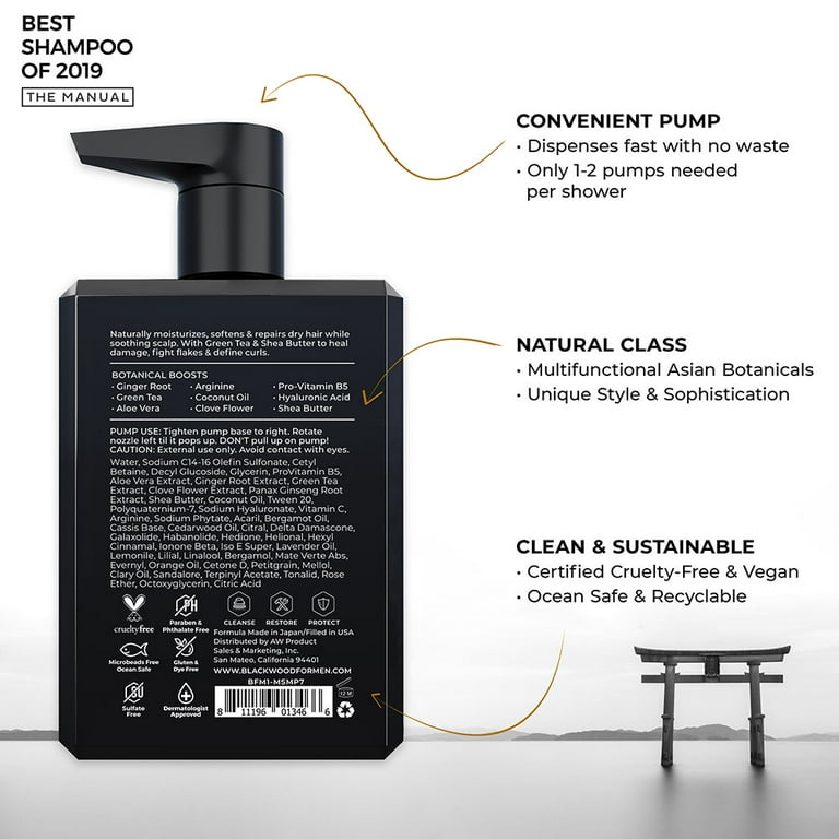 Blackwood For Men Anti-Frizz Hydroblast Moisturizing Shampoo