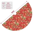thumbnail image 3 of Yiaed Strawberry Print Christmas Tree Skirt , Tree SkirtsTree Mat for Christmas Winter Holiday Indoor Decorations-48", 3 of 7