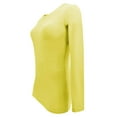 thumbnail image 4 of ACTIVE UNIFORMS Women's Under Scrub Tee Crew Neck Long Sleeve T-Shirt 3 - Pack (Yellow, X-Large), 4 of 6