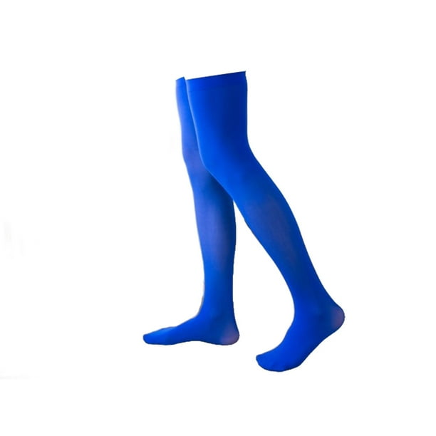 Jumpingount 1 par de calcetines altos hasta el muslo por encima de la rodilla de 40 cm JK elasticidad estilo pijo medias hasta el muslo para diario Medias azul Jumpingount AP008228-10B
