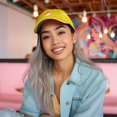 thumbnail image 3 of Dalix Salmon Nigiri Embroidered Sushi Cotton Dad Hat Baseball Cap Adjustable Womens in Gold, 3 of 5