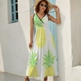 thumbnail image 2 of Lunarable Pineapple Sleeveless Dress Female Clothing Dress Women Summer 2025 Dress, 2 of 6