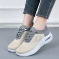thumbnail image 2 of Mostsola Knitted Sneakers for Women Lace up Platform Running Shoes Comfortable Casual Flats, 2 of 7