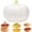 Green, variant on Double Layer Pumpkin Fruit Plate, Pumpkin Snack Bowl Serving Tray, Halloween Candy Tray, for Halloween Candy Fruit