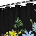thumbnail image 3 of Waterproof Beautiful Colorful Floral Shower Curtain 72x72 Inch Boho Style Polyester Unique Shower Curtain for Bathroom Hotel Home Decor with 12 Plastic Hooks, 3 of 5