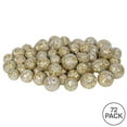 thumbnail image 2 of Vickerman 20MM/25MM/30MM Champagne Glitter Polystyrene Ball Christmas Ornament, 72 per Bag, 2 of 2