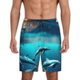 thumbnail image 1 of Fotbe Hawaiian Ship Dolphin Pantalones Cortos de Pijama para Hombre, Ropa de Dormir, Pantalones de Pijama Cortos para Hombre-Small, 1 of 6