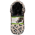 thumbnail image 2 of Cuddl Duds Women's Super Soft Plushfill Sherpa Lined Slipper Sock, 2 Pack (Black/Tan Animal), 2 of 2