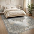 thumbnail image 3 of ODIKA 8'x10' Washable Area Rug Durable, Non-Slip Abstract Way Muted Asymmetric Dab Print Contemporary Lightweight for Living Room, Under Sectional, Family, 3 of 7