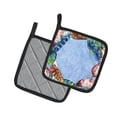 thumbnail image 2 of Carolines Treasures CK1704PTHD Feathers Pair of Pot Holders, 7.5HX7.5W, multicolor, 2 of 2