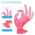 thumbnail image 3 of Hand Ring Holder, Hand Jewelry Holder Ring Display Stand Jewelry Display Heavy Base Decorative, Pink, 3 of 5