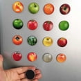 thumbnail image 3 of 12pcs office fruit magnets for refrigerator refrigerator stickers decor Fruit, 3 of 5