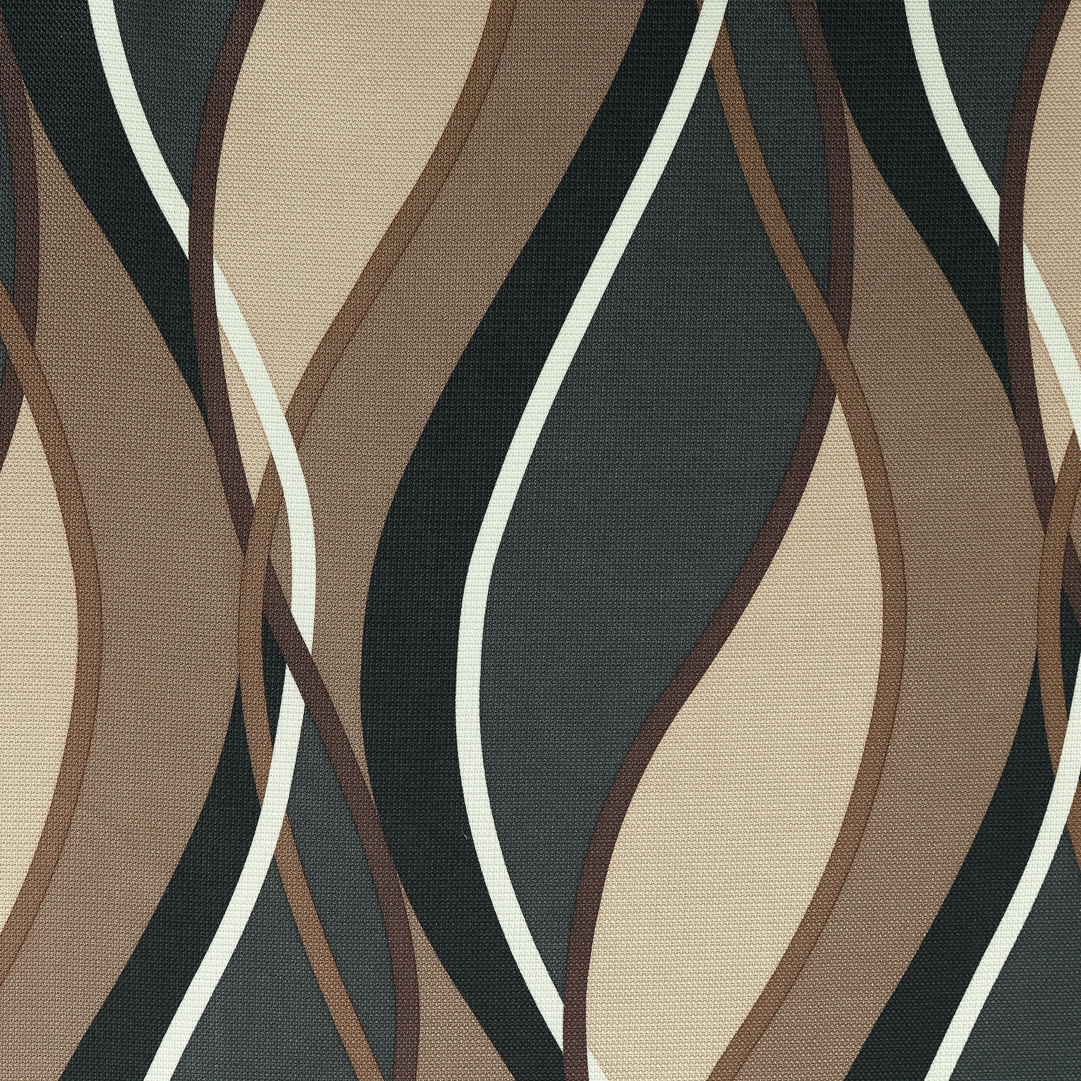 No. 918 Fantasia Ogee Print Semi-Sheer Grommet Curtain Panel, 48"x95", Charcoal