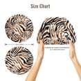 thumbnail image 5 of Rateoe Watercolor Zebra Pattern Silk Satin Hair Bonnet for Sleeping, Adjustable Sleep Cap Turban for Women , Curly Straight Hair Long Large Braid, 5 of 6