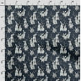 thumbnail image 3 of Soimoi Animals Printed, Cotton Satin Spandex, Sewing Fabric by The Yard 54 Inch Wide, Decorative Fabric for Dresses and Home Accents, Blue & Gray, 3 of 5