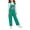 Green, variant on Girls' Casual Sleeveless Jumpsuits Kids Wide Leg Bib Overalls Adjustable Strap Loose USA Flag Rompe𝗋 Long Pants with Pockets Girls Adjustable Straps Overalls