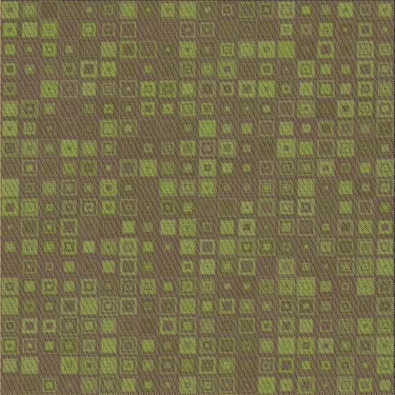 Ahgly Company Machine Washable Indoor Square Transitional Antique Bronze Green Area Rugs, 8' Square