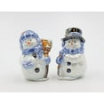 thumbnail image 2 of Cosmos Gifts Glossy Snowman Couple Salt and Pepper Set, 3-1/2-Inch, 2 of 6