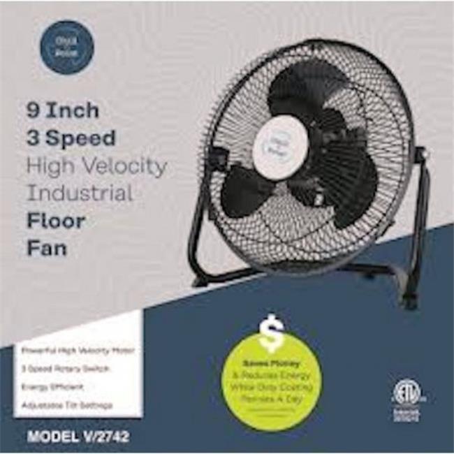 Uniqueware V2742 9 in. Industrial Floor Fan