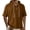 Mens Shirts Brown, variant on Men's Summer Hoodie Pullover Drawstring Button Short Sleeve Solid Color Outdoor Hiking Tops Father's Gift