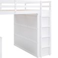 thumbnail image 7 of White Loft Bed With Functional Features. Drawers For Storage. Desk Work. Wardrobe Clothes. Construction. 600lbs Weight Support. 78.3"l X 56.7"w 65"h Drawers, Desk, And In - Bedroom Families, 7 of 7