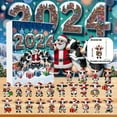 thumbnail image 1 of Calendario de Adviento con cuenta regresiva para decoración navideña Calendario de Adviento navideño de 24 días Adornos navideños de vaca lindos Colgante Figuras de vaca navideñas Accesorios Colgante, 1 of 9
