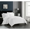 thumbnail image 2 of Chic Home Alfy 3-Piece Solid Color Cotton Duvet Cover Set, King, Grey, 2 of 5