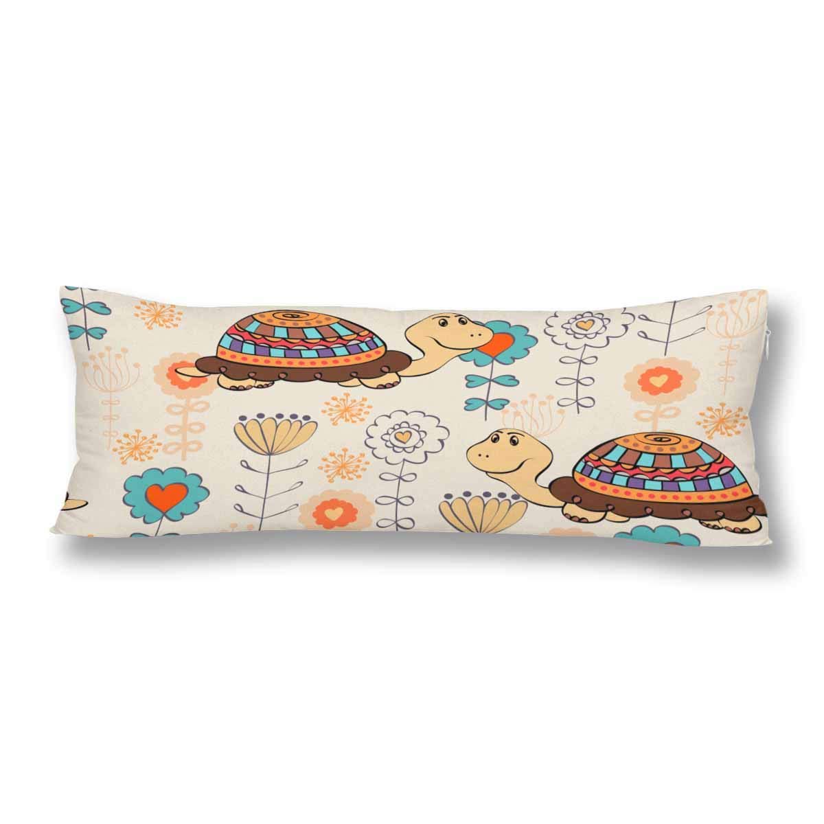 Gckg Babies Hand Draw Seamless Pattern Turtle Flower Body
