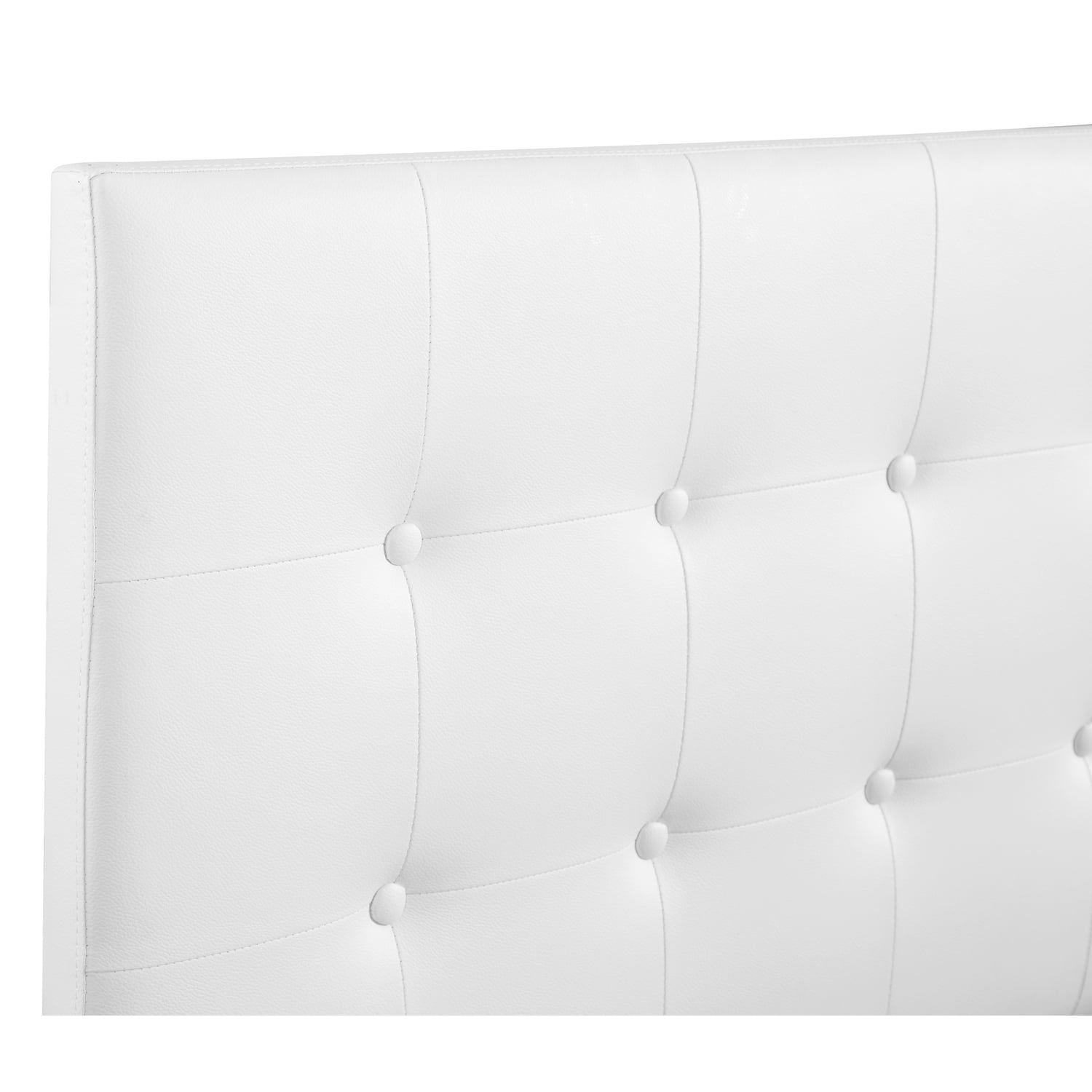 Glory Furniture Super Nova Faux Leather Upholstered Queen Headboard in White