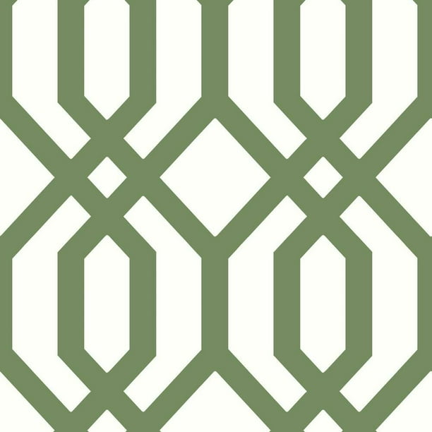 RoomMates Gazebo Lattice Peel And Stick Wallpaper - Navy & White, 20.5" X 16.5' Roll