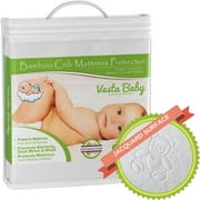 Vesta Baby Premium Bamboo Jacquard Crib Mattress Protector
