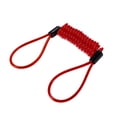 thumbnail image 1 of Disco Freno Bloqueo Motocicleta Alarma Disco Bloqueo Seguridad Cable Rojo, 1 of 1