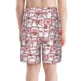 thumbnail image 3 of Cauagu Kawaii Pig Print Swim Trunks for Men,Youth Boys Swim Shorts Compression Liner Beach Shorts Boys' Swimming Shorts 7-20 Years Bathing Suit-Large, 3 of 7