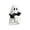 A002- Black (Horizontal), variant on Halloween Ghost Decorations, Playful Spooky Ghost Holding Black Cat Figurine, Mini Cat Desk Figurines for Spooky Home Decor, Cute Halloween Shelf Decor and Halloween Table Decor,