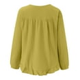 thumbnail image 5 of USSUMA Womens Plus Long Sleeve Tops Loose Fit, Women's Irregular Hem Asymmetrical Plus Size Top Long Sleeve Casual Loose Ruffle Blouse Shirts Tunic Fall Clothes, 5 of 8