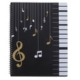 thumbnail image 3 of HOMEMAXS Sheet Music Folder with Clear Splint and Sturdy Shell for Holding Papers Documents Black PP, 3 of 6