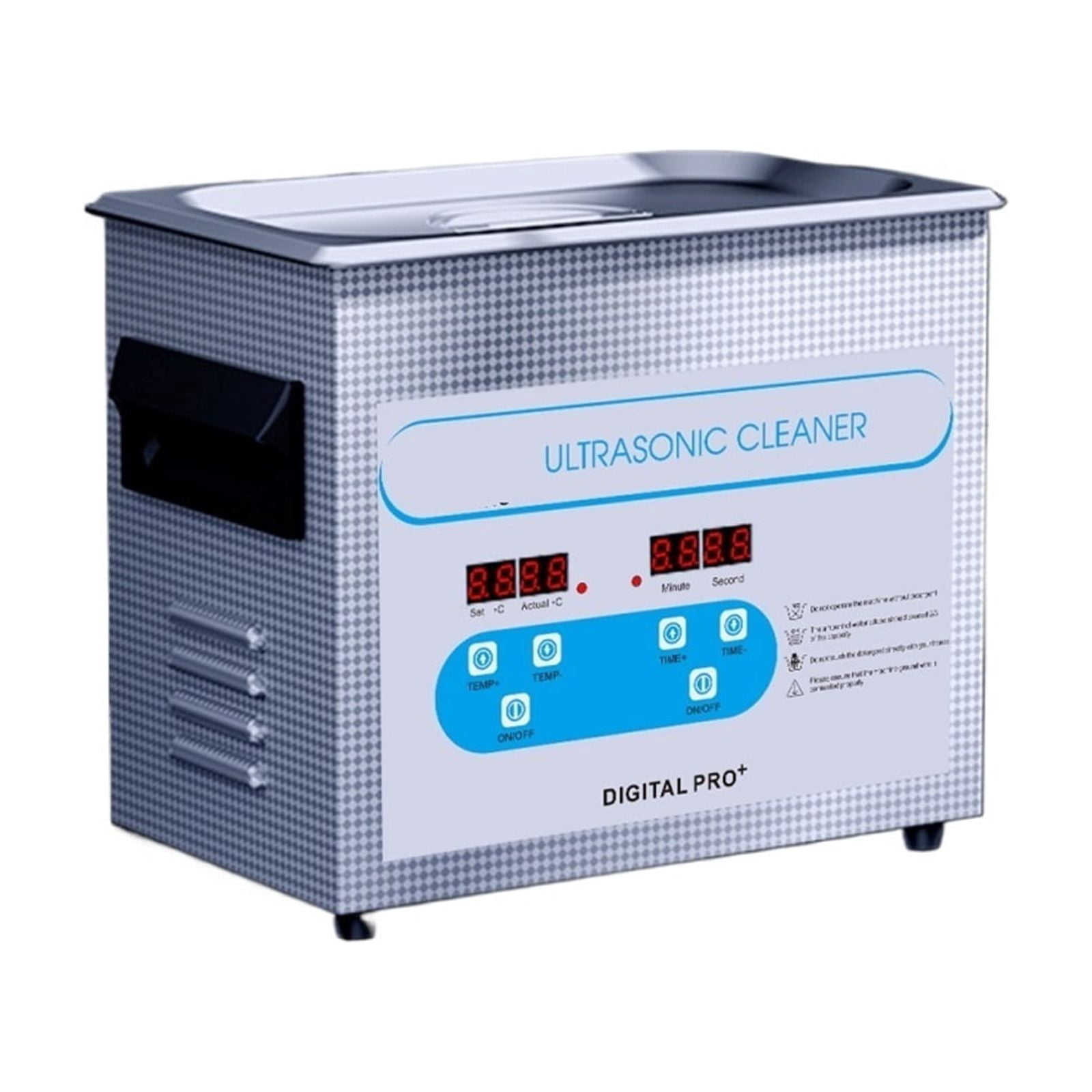 3L Ultrasonic Cleaner 40kH Ultrasonic Jewelry Cleaner with Timer Heated Ultrasonic Cleaning Machine for Glasses Bike Chains