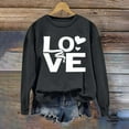 thumbnail image 5 of Ounisa Womens Valentines Sweatshirt Love Heart Graphic Print Pullover Casual Long Sleeve Valentine's Blouse Top, 5 of 5